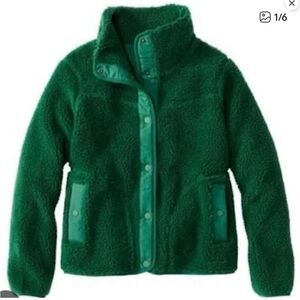 L.L. Bean Green Fleece Jacket